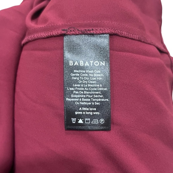 Aritzia Babaton Everly Lace Flowy Camisole Blouse | Maroon | Size XS - Picture 5 of 6